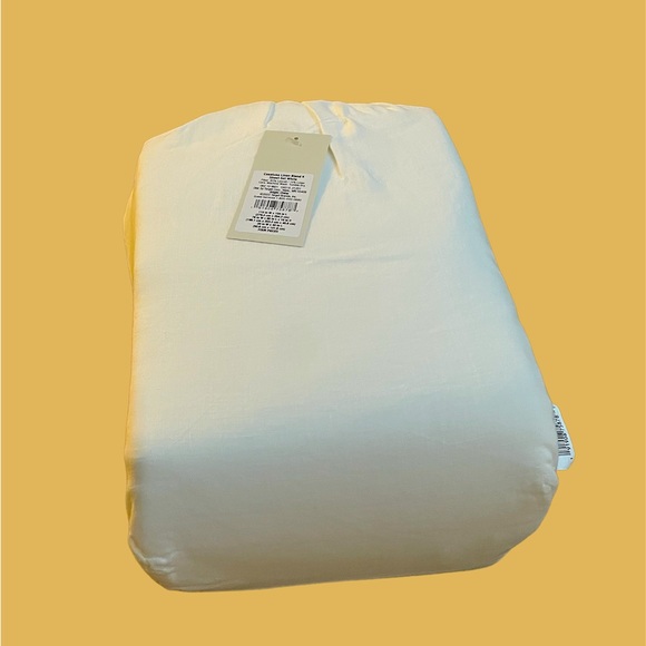 Casaluna Bedding Casaluna King Size Linen Blend Sheet Set White New